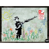 BANKSY JIGSAW PUZZLE - CRAYOLA SHOOTER (1000PC)