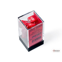 7 DIE SET: OPAQUE RED/WHITE