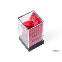 7 DIE SET: OPAQUE RED/BLACK