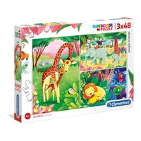 JUNGLE FRIENDS 3X48PC (