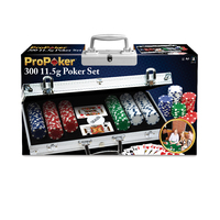 POKER CHIP 300pc  ALUM CASE 11.5 g  (3)