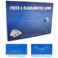 POKER/BLACKJACK FELT LAYOUT (6)