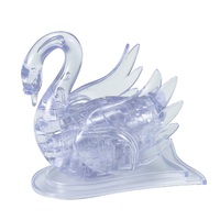 3D CLEAR SWAN CRYSTAL PUZZLE (6/48)