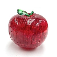 3D RED APPLE CRYSTAL PUZZLE (6/48)