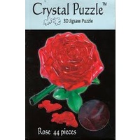 3D RED ROSE CRYSTAL PUZZLE (6/48)