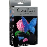 3D BLUE BUTTERFLY CRYSTAL PUZZLE (6/48)