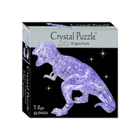 3D CLEAR T-REX CRYSTAL PUZZLE (6/48)