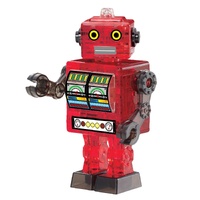 3D RED TIN ROBOT CRYSTAL PUZZLE (6/48)