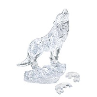 3D SILVER WOLF CRYSTAL PUZZLE (6/48)