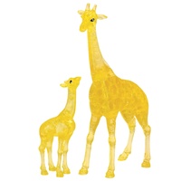 2x GIRAFFES CRYSTAL PUZZLE (6/48)