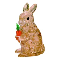 3D BROWN RABBIT CRYSTAL PUZZLE (6/48)