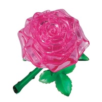 3D PINK ROSE CRYSTAL PUZZLE (6/48)