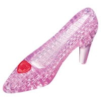 3D PINK GLASS SHOE CRYSTAL PUZZLE (6/48)
