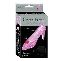 3D PINK GLASS SHOE CRYSTAL PUZZLE (6/48)