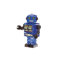3D BLUE TIN ROBOT CRYSTAL PUZZLE