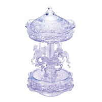 3D CLEAR CAROUSEL CRYSTAL PUZZLE (6/24)