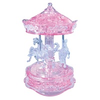 3D PINK CAROUSEL CRYSTAL PUZZLE (6/24)