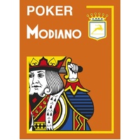 POKER 100% PLASTIC 4 INDEX JUMBO (ORANGE)