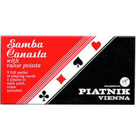 SAMBA CANASTA,WITH VALUE POINTS (4)