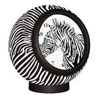 PUZZLE CLOCK - PATTERN ZEBRA
