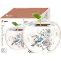 PUZZLE FLOWERPOT: SINGING BIRDS & FLOWER