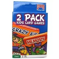 BICYCLE 2 PACK KIDS GAMES BLUE