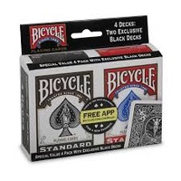 BICYCLE POKER 4-PACK (6)
