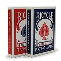 BICYCLE POKER RIDER RED/BLUE/BLACK (disp 12)