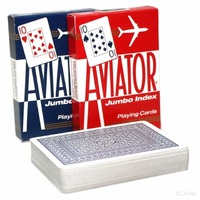 AVIATOR JUMBO RED/BLUE INDEX POKER CARDS