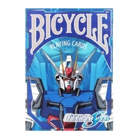 BICYCLE MOBILE SUIT GUNDAM SEED BLUE POKER