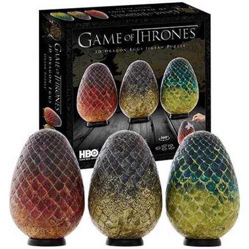 4D GAME OF THRONES DRAGON EGGS SET