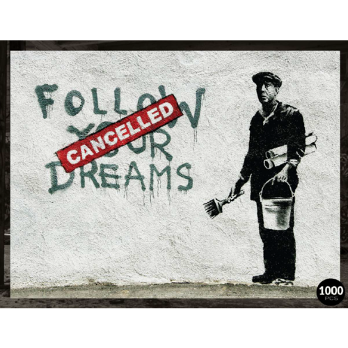 BANKSY JIGSAW PUZZLE - FOLLOW YOUR DREAMS (1000PC)