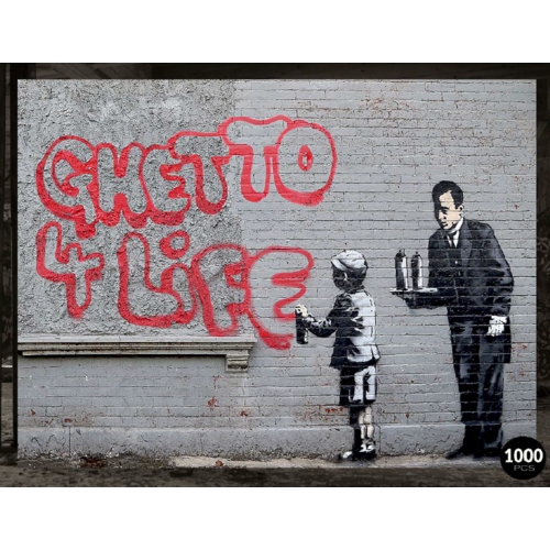 BANKSY JIGSAW PUZZLE - GHETTO 4 LIFE (1000PC)