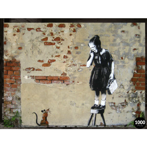 BANKSY JIGSAW PUZZLE - GIRL ON A STOOL (1000PC)