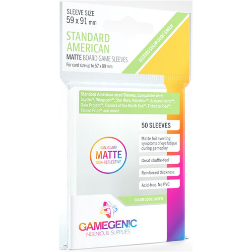 MATTE SLEEVES: STANDARD AMERICAN (16)