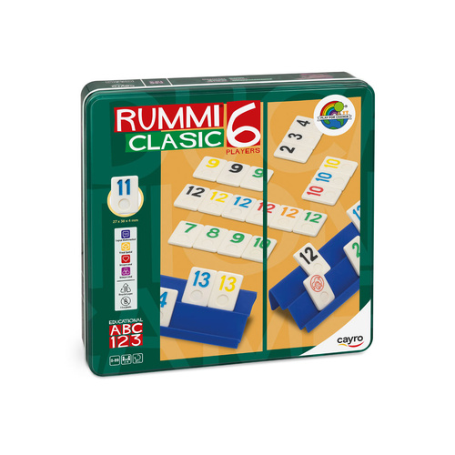 RUMMI CLASSIC 6 PLAYERS IN TIN