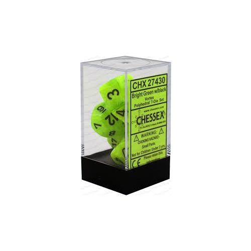VORTEX BRIGHT GREEN W/BLK POLY 7-DIE SET