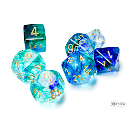 7 DIE SET: NEBULA OCEANIC/GOLD