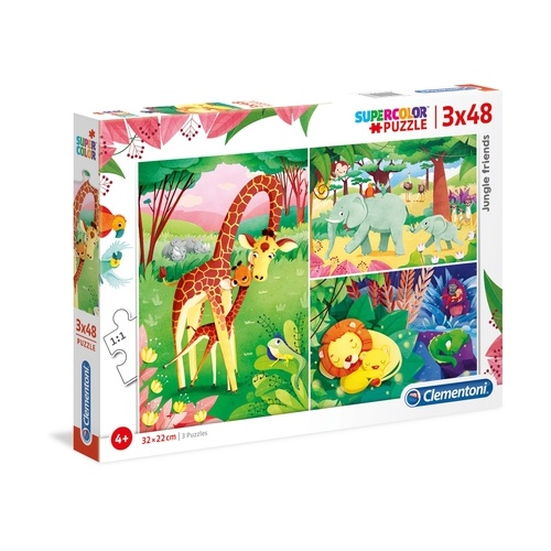 JUNGLE FRIENDS 3X48PC (
