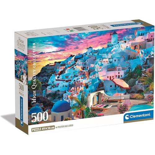 GREECE VIEW 500pc COMPACT (HQC)