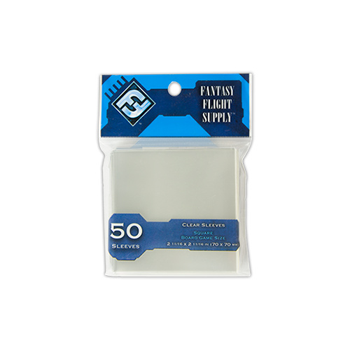 CARD SLEEVES: SQUARE BLUE (50/D10)