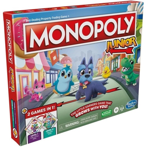 MONOPOLY JUNIOR 2 GAMES IN 1