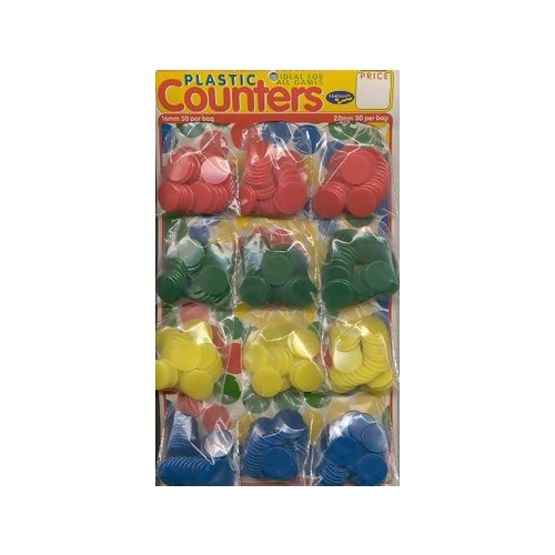PLASTIC COUNTERS 22mm  (sheet)