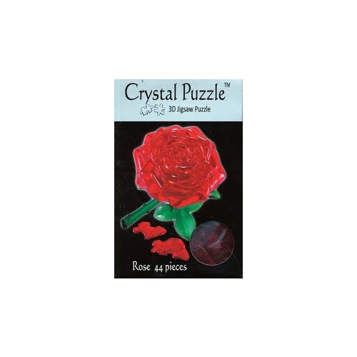 3D RED ROSE CRYSTAL PUZZLE (6/48)