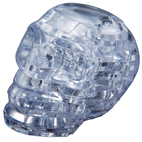 3D CLEAR SKULL CRYSTAL PUZZLE (6/48)