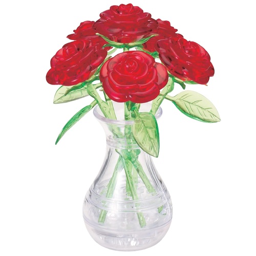 3D RED 6 ROSES