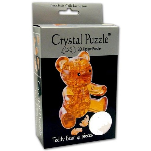 3D BROWN TEDDY CRYSTAL PUZZLE (6/48)