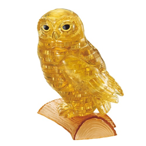 3D GOLD OWL CRYSTAL PUZZLE (6/48)