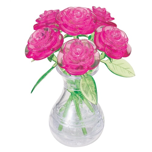 3D PINK 6 ROSES