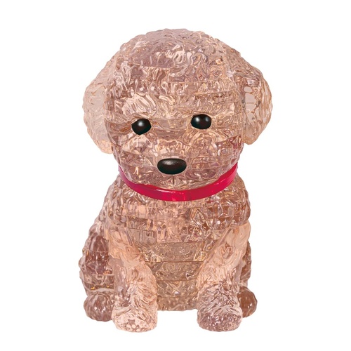 3D TOY POODLE BROWN CRYSTAL PUZZLE